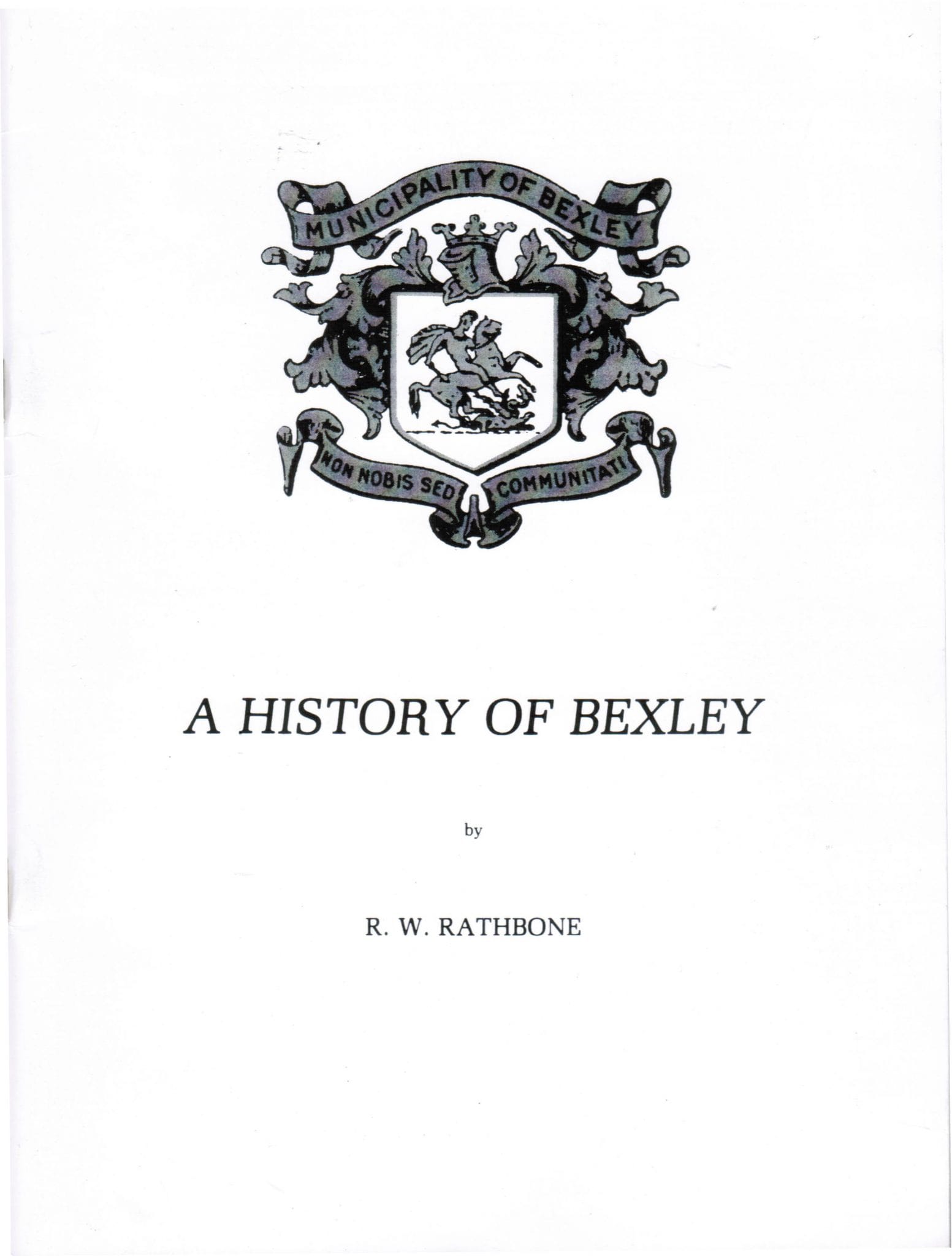 A History of Bexley - St George Historical Society